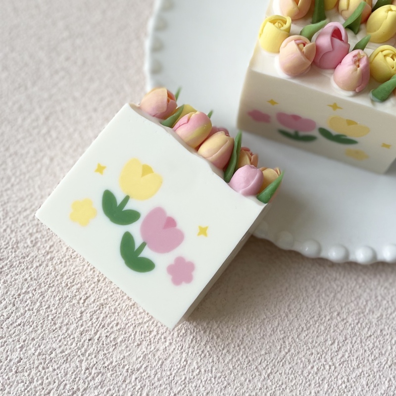 Soap Making Hobby - زهرة الخزامى نمط الطين الطارد القرص