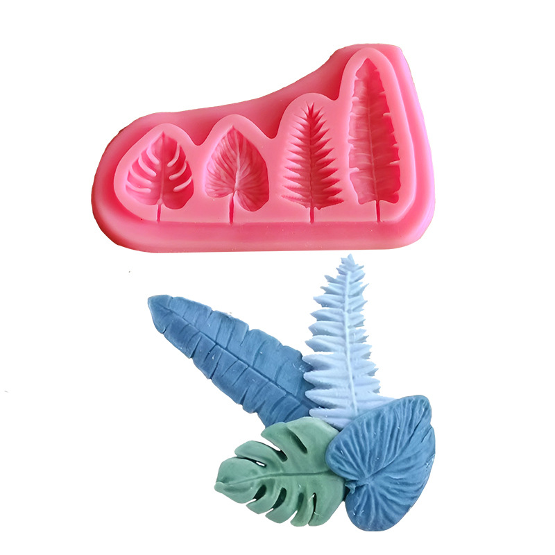 Soap Making Silicone Molds - قوالب سيليكون لأوراق النخيل وأوراق السلحفاة،