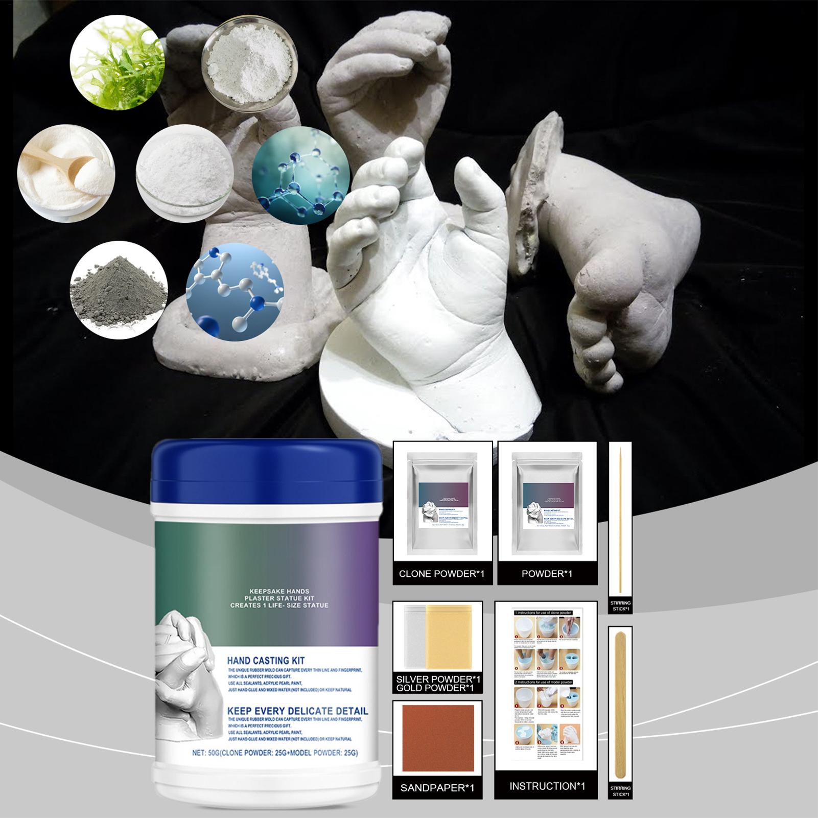 Soap Making Ins - مجموعة صب قوالب اليدين والقدمين للأطفال،