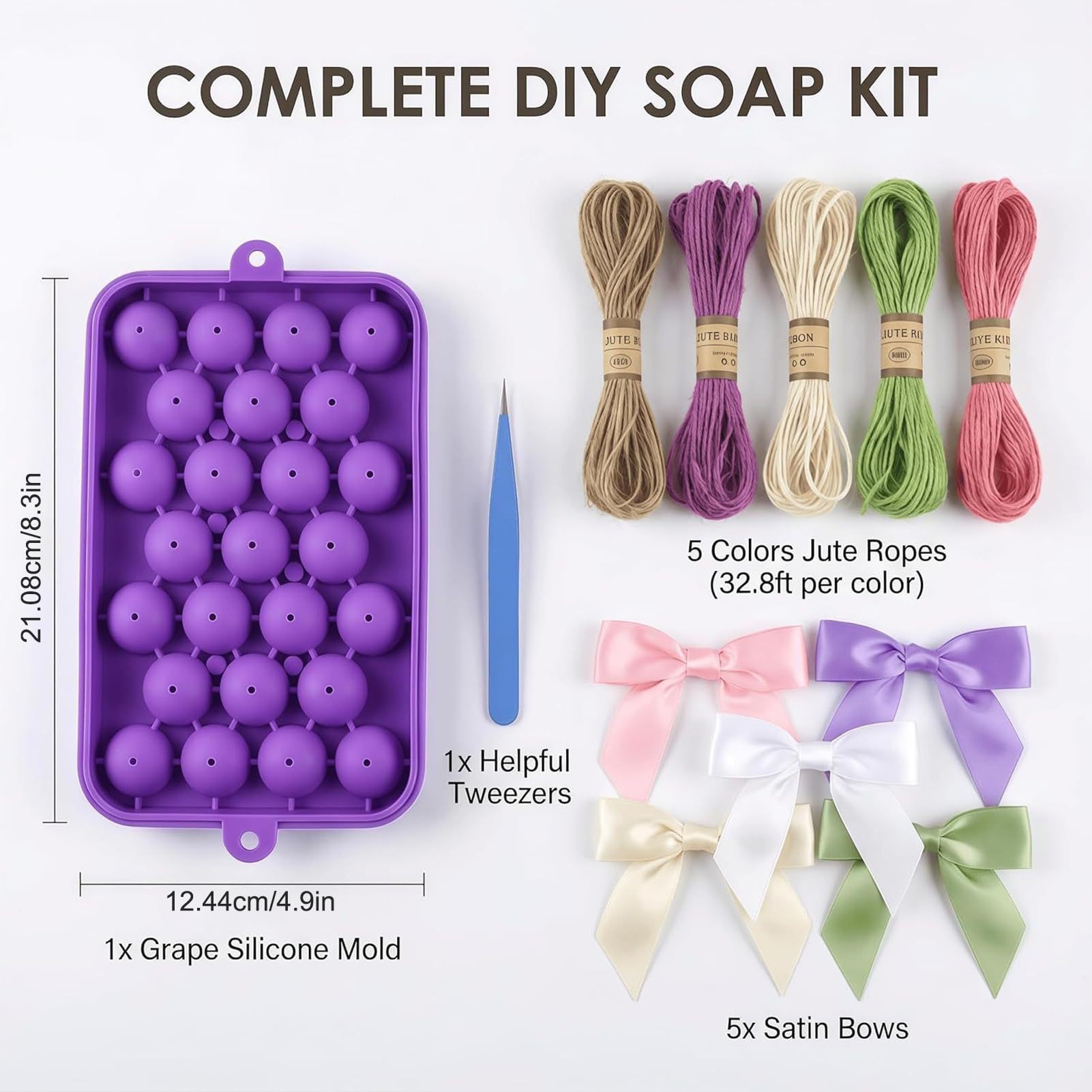 Soap Making Hobby - قالب صابون إبداعي على شكل عنب،