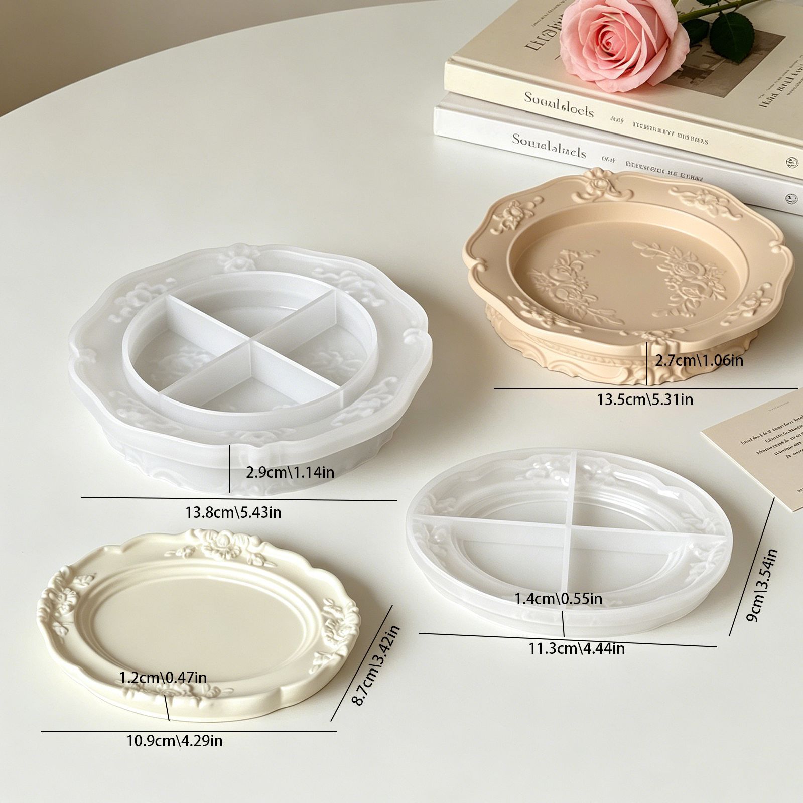 قالب سيليكون أنيق بتصميم باروك - مراجعة Soap Making Silicone Molds وسعره
